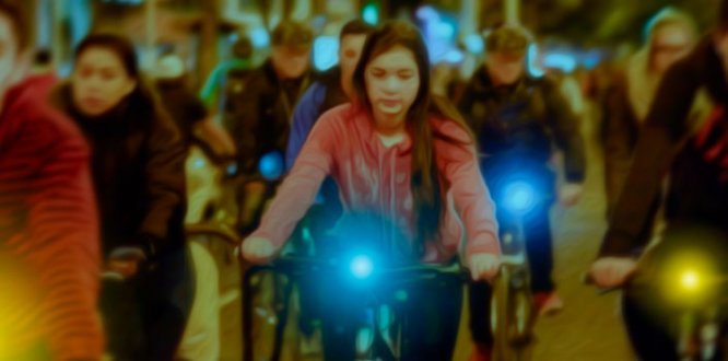 Ciclovía Nocturna en Usaquén