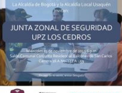 Junta Zonal de Seguridad UPZ Los Cedros 
